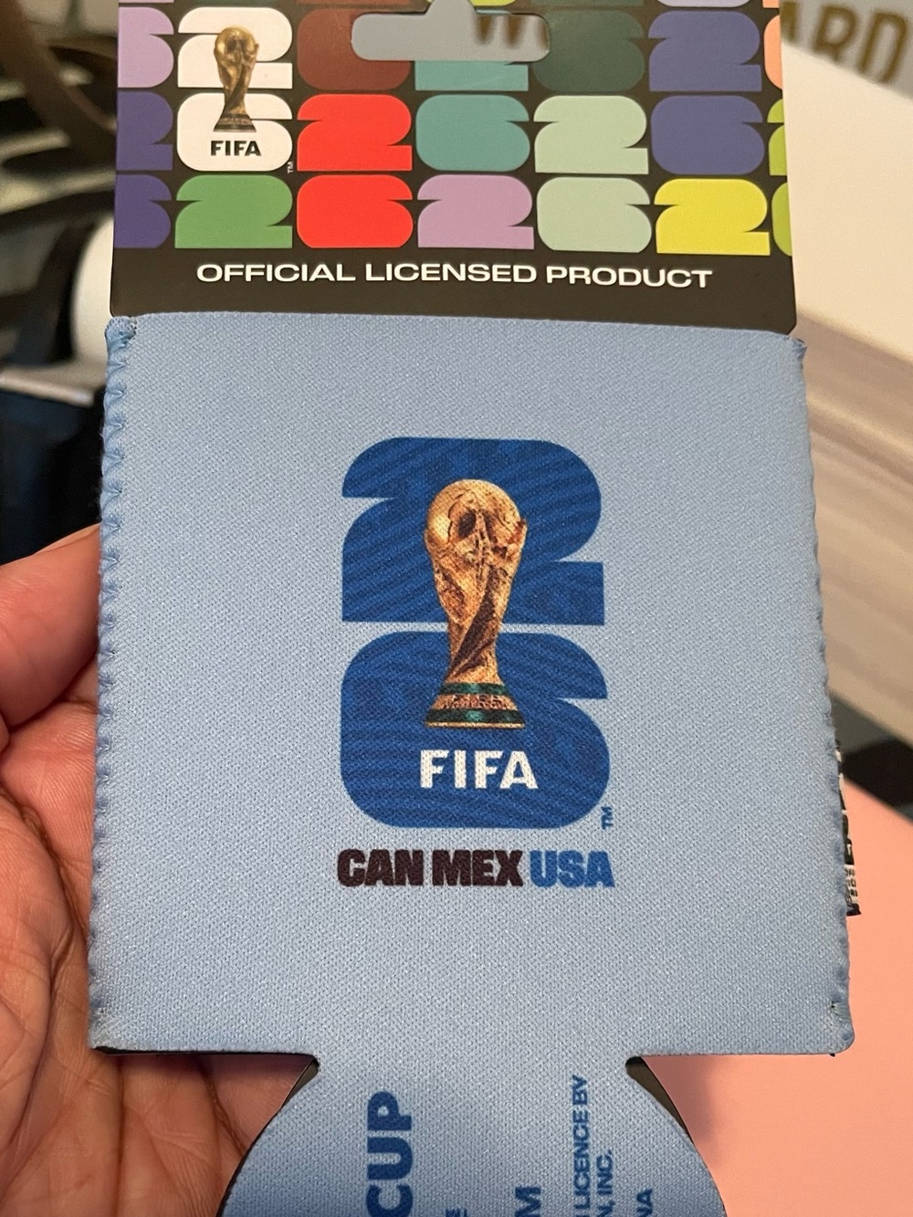 FIFA 2026 Light Blue Can Cooler - CAN MEX USA